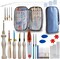Punch Needle Embroidery Kit – Complete Adjustable Punch Needle & Wooden Handle Pen Set for Adults & Beginners, Includes Needles, Threaders, Scissors & Storage Bag